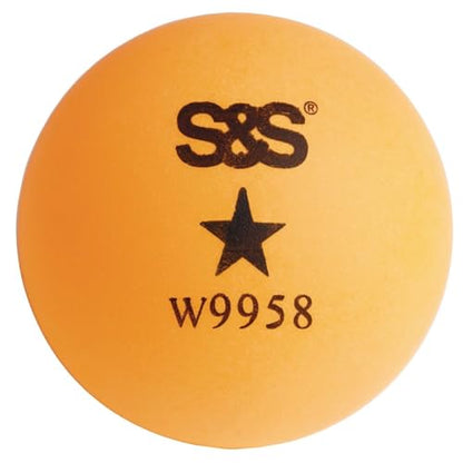 S&S Worldwide Spectrum™ Table Tennis Balls 1 Star, 40mm, Orange (Pack of 36) - Ideal for Recreation
