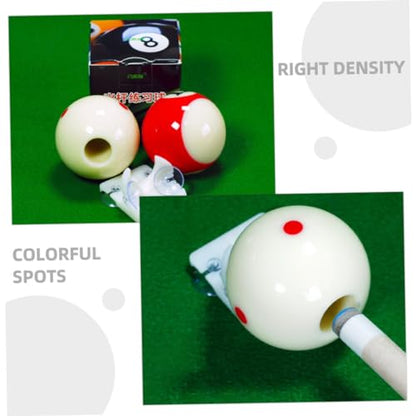 1Set Reusable Billiard Training Ball Pool Cue Ball with Dots Pattern for Skill Improvement for All Levels Billiard Practice Equipment
