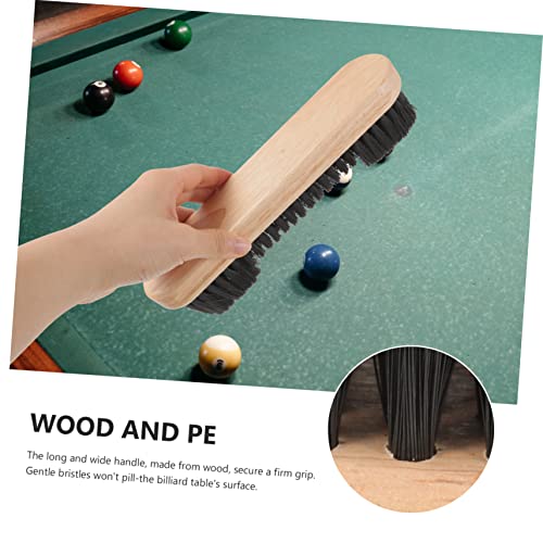 Mipcase 2pcs Billiards Table Brush Set Pool Table Cleaner Rail Edge Brush Multi-use for Club