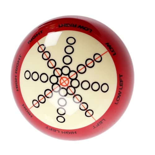 Standard Pool Billiard Pro Cup Cue Ball with 6 Red Dots 2-1/4'' 6 oz Practice Training Cue Ball