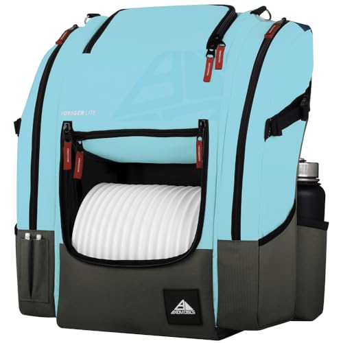 Axiom Discs Voyager Lite Backpack Disc Golf Bag (Choose Your Favorite Color) - color: Blue/Gray, style: V2