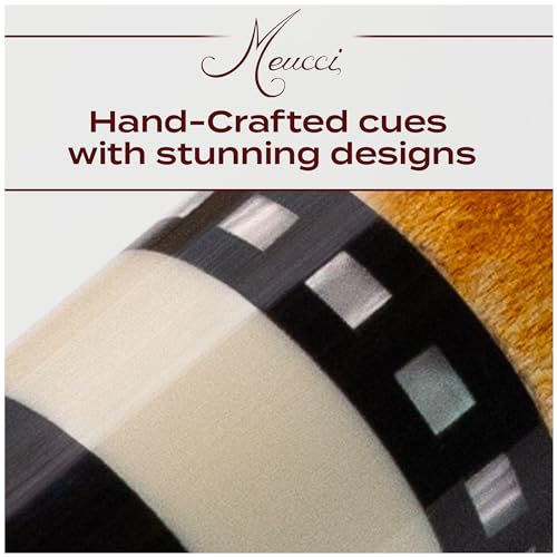 Meucci Pool Cue-Recession Buster 5-Pool Stick with Curly Maple Forearm-High Impact Cue Tips-Coated Irish Linen Wrap-19 Oz Low Deflection Pool Cue Stick-Professional Cue Stick