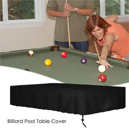 7ft 8ft 9ft Billiard Table Cover Waterproof Dustproof Resistant Cover Protector with Locking Rope(7FT) - color: 7ft