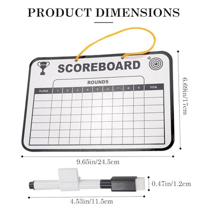 Golf Scoreboard, Erasable Golf Scorecard with Pen, Plastic Whiteboard Score Card Holder Accessories for Golfer