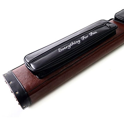 CUESOUL Soocoo Series 2x4/2x2 Hard Pool Cue Case -Holds 2 Cue Butt and 4 Cue Shafts,Four Color Available - color: 2x4-Brown