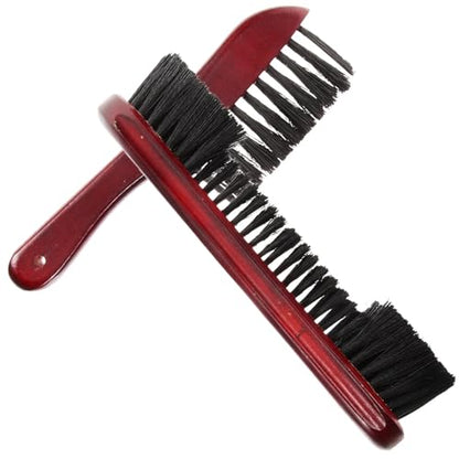 2pcs Pool Table Brush Set Wooden Handle PVC Bristle Non-Scratch Cleaning Tool for Billiard Surface Rail Dust Removal for Pool Tables and Cabinets