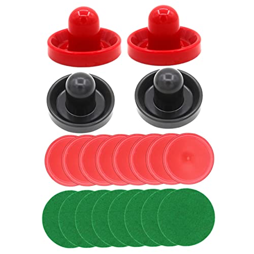 1set Air Hockey Replacement Pucks and Paddles Hockey Accessories Sliders for Indoor Game Tables and Family Fun