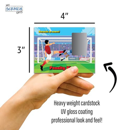 My Scratch Offs Soccer Penalty Kick Scratch Off Game Cards 26 Pack - 2 Winning and 24 Sorry - style: Soccer Penalty Kick