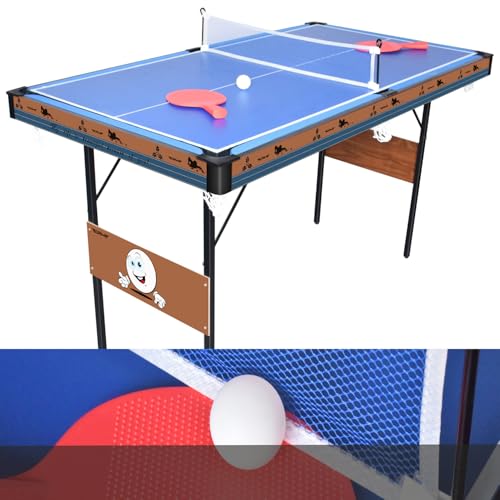 DRM 55Inch Multi Function 3 in 1 Combo Game Table, Folding Pool Table/Billiard Table, Hockey Table, Table Tennis Table with All Accessories
