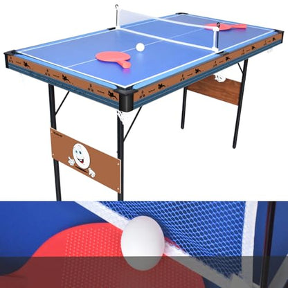 DRM 55Inch Multi Function 3 in 1 Combo Game Table, Folding Pool Table/Billiard Table, Hockey Table, Table Tennis Table with All Accessories