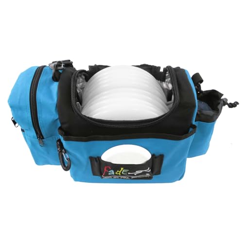 Fade Crunch Disc Golf Bag – Compact, Durable, and Lightweight Disc Storage - color: Sky Blue