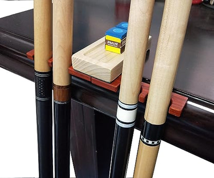 Portable Cue Stick Holder with 4 Holes - color: Natural