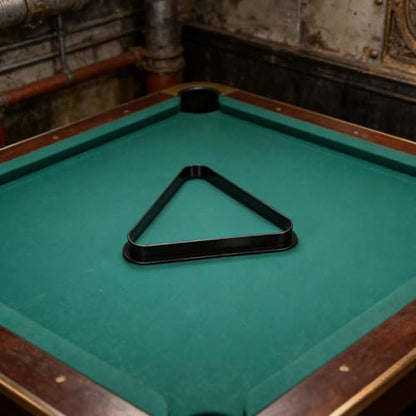 Toddmomy Mini Billiard Triangle Rack Pool Table Ball Organizer Billiard Frame for Home Parties Clubs Fits - size: 25.00X25.00X2.90CM