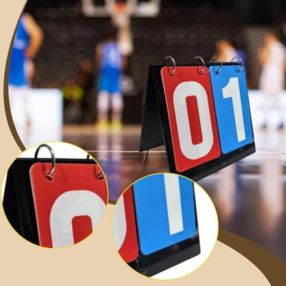 Sports Scoreboard Flip Score Board 2 Digits Scorekeeper Tabletop Table Score