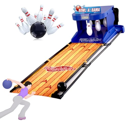 Electronic LED Bowling Game - Indoor Bowling Sports Console with Auto Reset and Scoreboard for Boys, Girls and Adults 3.5m - size: 3.5m
