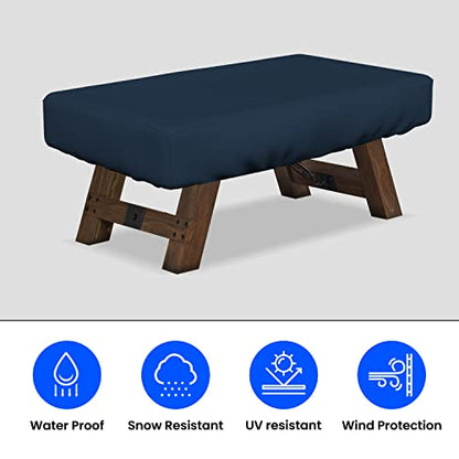 Covers & All Air Hockey Table Covers, Made of 12 Oz Waterproof & UV-Resistant Cover Max Fabric, Suitable for Indoors/Outdoors (88" W x 44" D x 15" H, Blue) - color: Blue