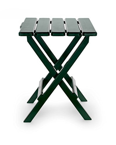 Camco 51691 Green Large Adirondack Portable Outdoor Folding Side Table, Perfect for The Beach, Camping, Picnics, Cookouts and More, Weatherproof and Rust Resistant