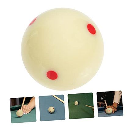 BESPORTBLE 2pcs Billiard White Ball Billiard Balls White Pool Billiard Practical Tool Snooker Cue Stick Cue with - color: Red, size: 5.7x5.7cm