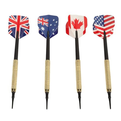 Soft Tip Dart Set, Plastic Tip Darts Set, Soft Tip Darts Set with 50 Dart Tips 12 Flights Shafts Barrels for Electronic Dart Board