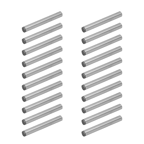 POWERTEC 71476-P2V Hardened Steel Dowel Pins 1/4" x 2" | Heat Treated and Precisely Shaped for Accurate Alignment, 20 PK - size: 1/4" x 2" (20pk)