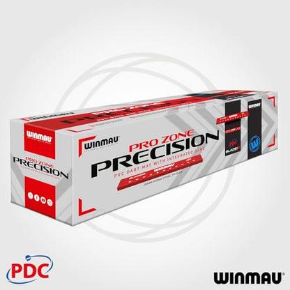 WINMAU Dart Mat with Throw Line for Soft Tip and Steel Tip - Available in Outshot and Clearzone Style - style: Precision