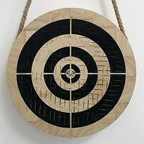 Dart Board, Wooden Target Board Set, Dart and Axe Game Target Darts Throwing Axe Paulownia Round Board, Can Also Be Used for Wall Decoration Pendants