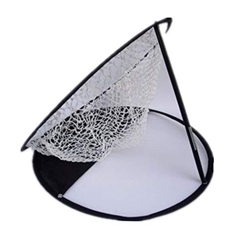 Portable Pitching Golf Target Chipping Hitting Net Basket Golf Practice Net Cage Tent Training Equipment for Indoor Outdoor Garden Grassland Black