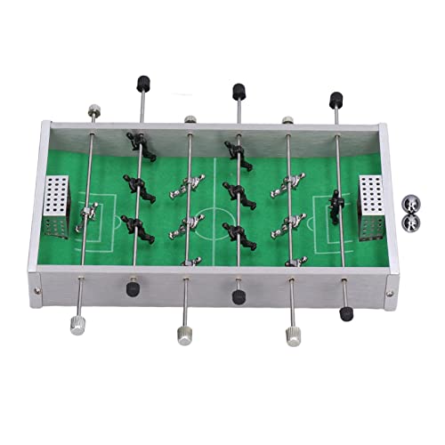 Table Top Foosball Table Portable Recreational Hand Soccer for Adults and Kids Fine Workmanship Compact Size Aluminum Rod Robust Reliable