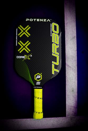 POTENZA Turbo+ Pro Pickleball Paddle (3K Carbon Fiber, 16mm COREx2)