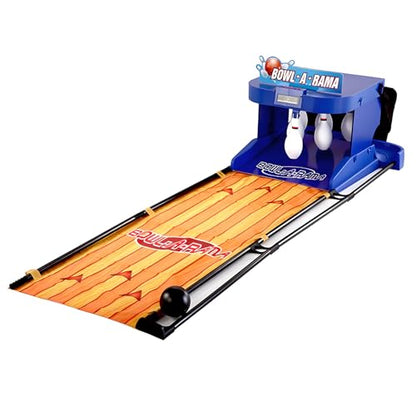 Electric Bowling Machine with LED Electronic Scoreboard - Indoor Family Game Bowling Alley for Kids, Foldable Set with Automatic Reset
