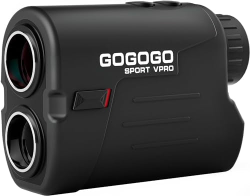 Gogogo Sport Vpro GS03 Laser Golf/Hunting Rangefinder, 1000/1200 Yards Laser Range Finder with 6X Magnification Ultra-Clear View, Lightweight, Slope, Pin-Seeker & Flag-Lock & Vibration - color: GS03MTL