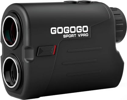 Gogogo Sport Vpro GS03 Laser Golf/Hunting Rangefinder, 1000/1200 Yards Laser Range Finder with 6X Magnification Ultra-Clear View, Lightweight, Slope, Pin-Seeker & Flag-Lock & Vibration - color: GS03MTL