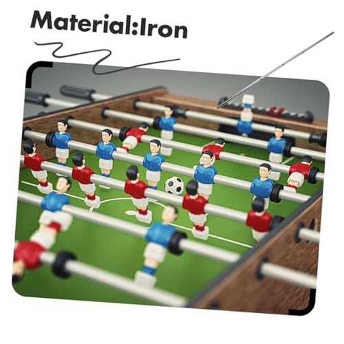 Mikinona 2pcs Foosball Table Rod Replacement Iron Poles Operation Handles for Soccer Table Game Accessories Suitable for Teens and Adults