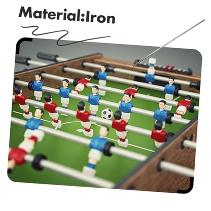 Mikinona 2pcs Foosball Table Rod Replacement Iron Poles Operation Handles for Soccer Table Game Accessories Suitable for Teens and Adults
