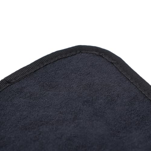 Bowling Ball Towel with Grip Beads, Microfiber Cleaner for Oil and Lane Conditioner, 10x8 Inches Reusable Pad for Gym and Alley, Black(Black+Grey) - color: Black+Grey