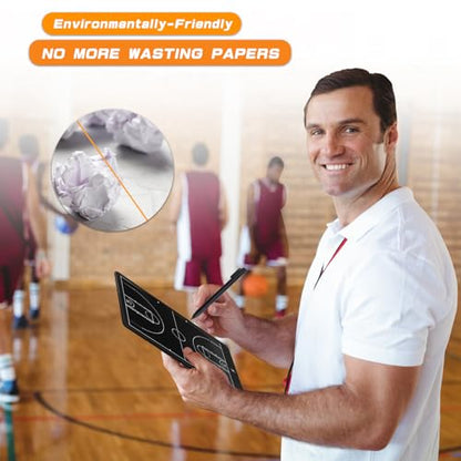 16 Inch Electronic Basketball Coaching Board,Digital Strategy Marker Board with Pen for Basketball Game,Training,Teaching
