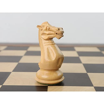 RoyalChessMall - 4.1" Pro Staunton Weighted Wooden Chess Pieces Only Set - Ebonised Wood - 4 Queens - style: Ebonised Boxwood