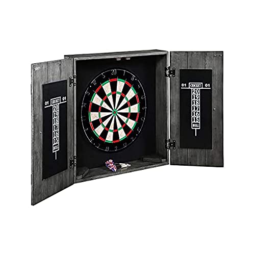 Drifter Solid Wood Dartboard & Cabinet Set