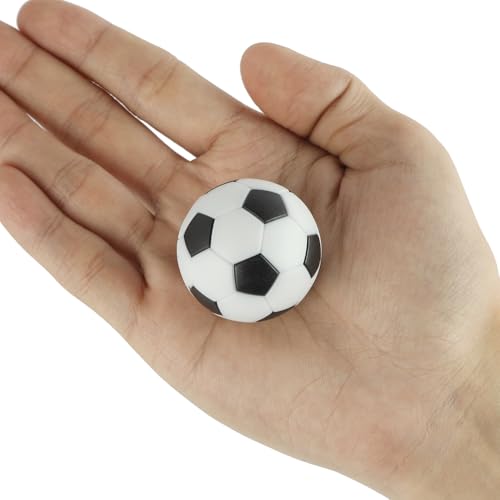Pack of 9 Foosball Balls Mini Soccer Balls - Small Soccer Ball Replacements for Foosball Table Fun Home Recreation - color: Black/White- 9PCS