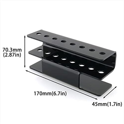 Acrylic Dart Holder Wall Mount Indoor Rack 17x4.5x7.3cm Black