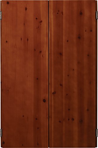 Viper Metropolitan Solid Wood Cabinet & Electronic Dartboard Play-Ready Bundle - color: Cinnamon, style: Premium Set