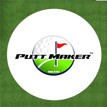 Putting Discs 4-Pack, Stocking Stuffer for Golfers, Golf Training Disk Accessories, Practice Aid for Green or Indoor, Flat Cup Ghost Hole Works Great as Golf Simulator Hole: Made in USA
