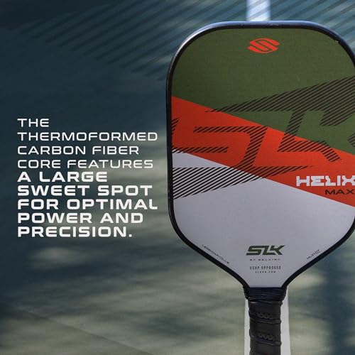 Selkirk Sport SLK Helix Pro Pickleball Paddle | Carbon Fiber & Fiberglass - color: Legend Olive