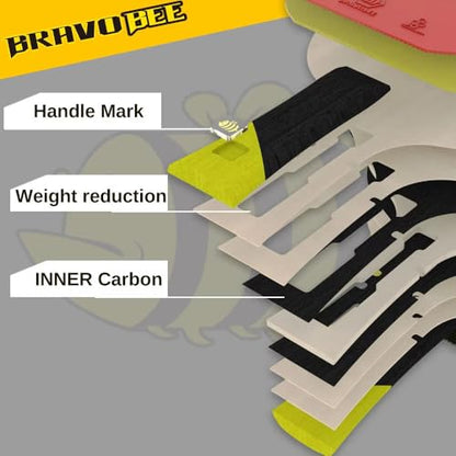 BravoBee Carbon Ping Pong Paddles