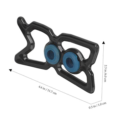 Mikikit Portable Pool Cue Bridge Head with Stable Rack Lightweight Snooker Pole Holder for Pool Table Easy to Install and Remove Suitable for Nine Ball and Professional Use