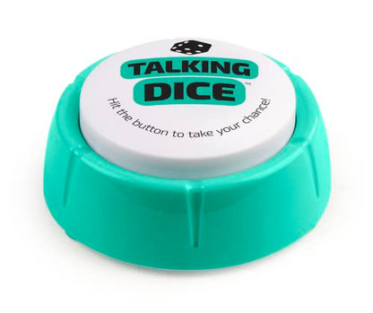 Talking Dice Sound Button | Fully Loaded | 102 totally random phrases for numbers 1-6 | Great EZ Gaming Gift | Fun Novelty Gag Inspirational Gift | Cool Gadget | Modern Reinvention of the Classic Die