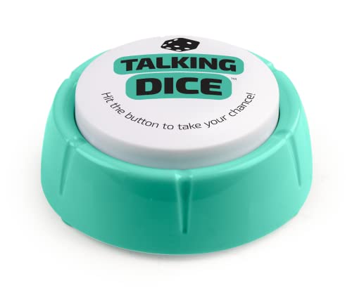 Talking Dice Sound Button | Fully Loaded | 102 totally random phrases for numbers 1-6 | Great EZ Gaming Gift | Fun Novelty Gag Inspirational Gift | Cool Gadget | Modern Reinvention of the Classic Die