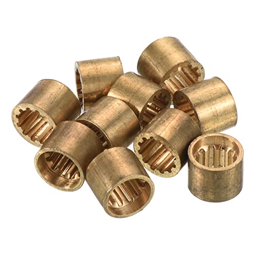 PATIKIL Brass Pool Cue Ferrules, Billiard Cue Tips Replacement Repair Tool for Snooker Cue Stick - size: 9.8mm