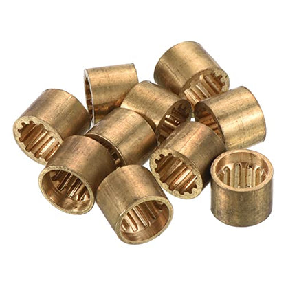 PATIKIL Brass Pool Cue Ferrules, Billiard Cue Tips Replacement Repair Tool for Snooker Cue Stick - size: 9.8mm