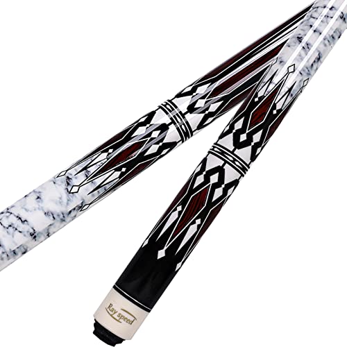 Pool Cue Stick with Hard Case Hardwood Canadian Maple Professional Billiard Pool Stick 58" 2-Pieces 19/20oz Pool Stick Set - color: CGB-300, size: 19 oz